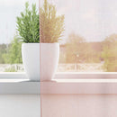 voile-gardiner med løkker 2 stk. 140x225 cm lyserød