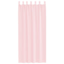 voile-gardiner med løkker 2 stk. 140x225 cm lyserød