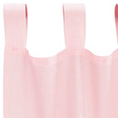 voile-gardiner med løkker 2 stk. 140x225 cm lyserød