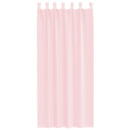 voile-gardiner med løkker 2 stk. 140x245 cm lyserød