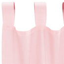 voile-gardiner med løkker 2 stk. 140x245 cm lyserød