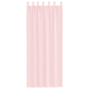 voile-gardiner med løkker 2 stk. 140x260 cm lyserød