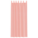 voile-gardiner med løkker 2 stk. 140x225 cm lyserød