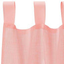 voile-gardiner med løkker 2 stk. 140x225 cm lyserød