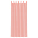 voile-gardiner med løkker 2 stk. 140x245 cm lyserød
