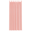 voile-gardiner med løkker 2 stk. 140x260 cm lyserød