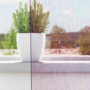 voile-gardiner med løkker 2 stk. 140x140 cm lilla