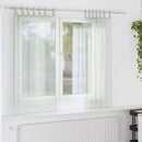 voile-gardiner med løkker 2 stk. 140x175 cm lysegrå