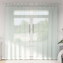 voile-gardiner med løkker 2 stk. 140x225 cm lysegrå