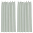 voile-gardiner med løkker 2 stk. 140x245 cm lysegrå