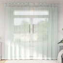 voile-gardiner med løkker 2 stk. 140x245 cm lysegrå
