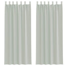 voile-gardiner med løkker 2 stk. 140x260 cm lysegrå