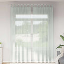 voile-gardiner med løkker 2 stk. 140x260 cm lysegrå