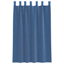 voile-gardiner med løkker 2 stk. 140x175 cm kongeblå