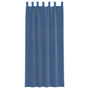 voile-gardiner med løkker 2 stk. 140x225 cm kongeblå