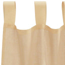 voile-gardiner med løkker 2 stk. 140x140 cm sandfarvet
