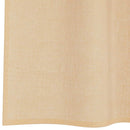 voile-gardiner med løkker 2 stk. 140x225 cm sandfarvet