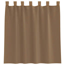 voile-gardiner med løkker 2 stk. 140x140 cm lysebrun