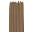 voile-gardiner med løkker 2 stk. 140x225 cm lysebrun