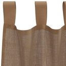 voile-gardiner med løkker 2 stk. 140x225 cm lysebrun