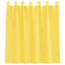 voile-gardiner med løkker 2 stk. 140x140 cm gul