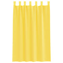 voile-gardiner med løkker 2 stk. 140x175 cm gul