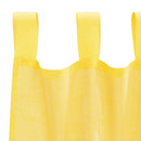 voile-gardiner med løkker 2 stk. 140x225 cm gul