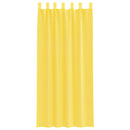 voile-gardiner med løkker 2 stk. 140x245 cm gul