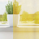 voile-gardiner med løkker 2 stk. 140x260 cm gul