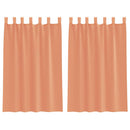 voile-gardiner med løkker 2 stk. 140x175 cm terrakottafarvet