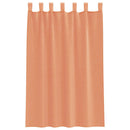 voile-gardiner med løkker 2 stk. 140x175 cm terrakottafarvet