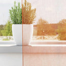 voile-gardiner med løkker 2 stk. 140x260 cm terrakottafarvet