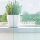 voile-gardiner med løkker 2 stk. 140x175 cm turkis