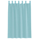 voile-gardiner med løkker 2 stk. 140x175 cm turkis