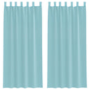 voile-gardiner med løkker 2 stk. 140x225 cm turkis