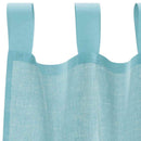 voile-gardiner med løkker 2 stk. 140x225 cm turkis