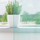 voile-gardiner med løkker 2 stk. 140x225 cm turkis