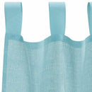 voile-gardiner med løkker 2 stk. 140x260 cm turkis