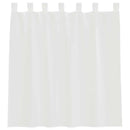 voile-gardiner med løkker 2 stk. 140x140 cm hvid