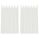 voile-gardiner med løkker 2 stk. 140x175 cm hvid