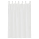 voile-gardiner med løkker 2 stk. 140x175 cm hvid