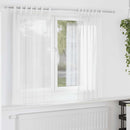 voile-gardiner med løkker 2 stk. 140x175 cm hvid