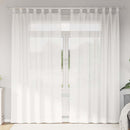voile-gardiner med løkker 2 stk. 140x225 cm hvid