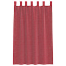 voile-gardiner med løkker 2 stk. 140x175 cm vinrød
