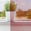 voile-gardiner med løkker 2 stk. 140x260 cm vinrød