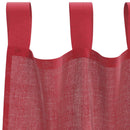 voile-gardiner med løkker 2 stk. 140x260 cm vinrød