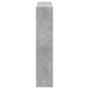 bogskab 137,5x29x137,5 cm konstrueret træ betongrå
