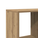 bogskab 102x29x143 cm konstrueret træ egetræslook