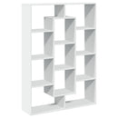 bogreol 102x29x143 cm konstrueret træ hvid
