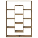 bogreol 102x29x143 cm konstrueret træ egetræsfarve